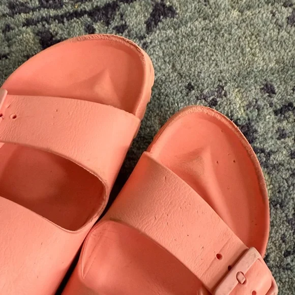 Rubber Women’s Size 10 Coral Essentials Arizona Birkenstock Footbed Sandal - Picture 3 of 7